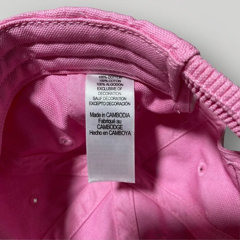 Carhartt Kids Pink Canvas Hat‎ Cap Stretch Back Youth